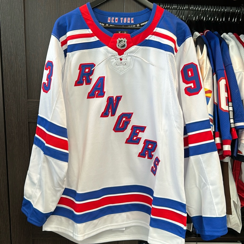 Mika Zibanejad New York Rangers Fanatics Away Premium Jersey - White